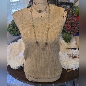 Jones New York Collection - Gold Knit Tank - NWOT - M